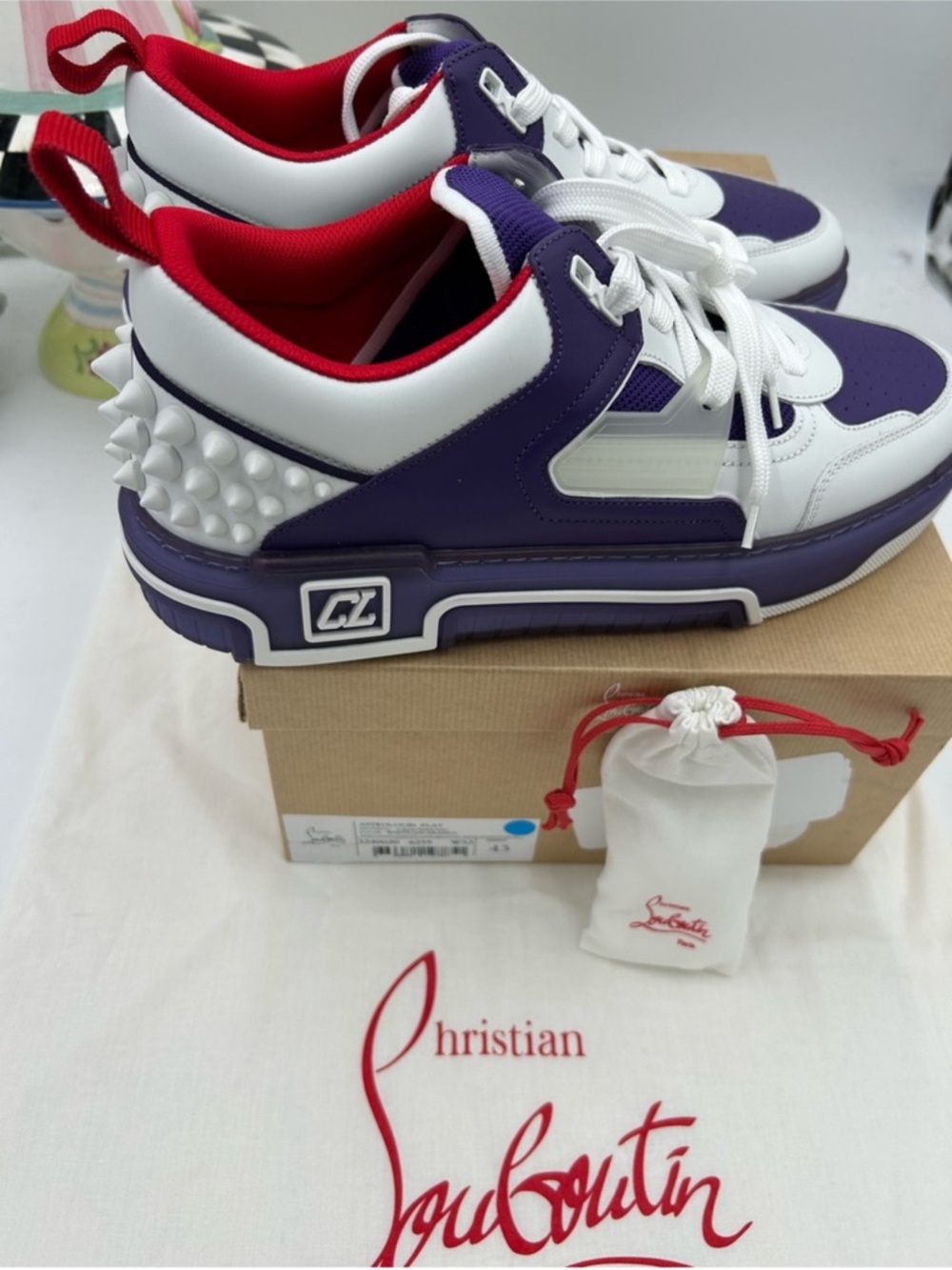 Christian Louboutin men's ASTROLOUBI sneaker . Size 43 - Picture 6 of 9